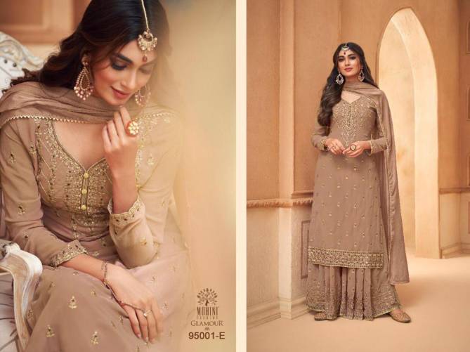 Glamour 95001 Colors Exclusive Latest Fancy Designer Wedding Wear Embroidery Work Diamonds Stone Work Faux Georgette Salwar Suit Collection
